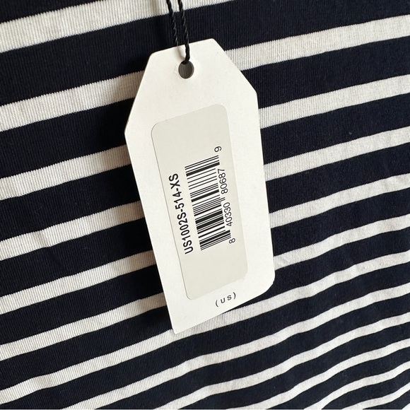 NWT Universal Standard Geneva Navy Striped Midi Dress XS - Picture 3 of 12